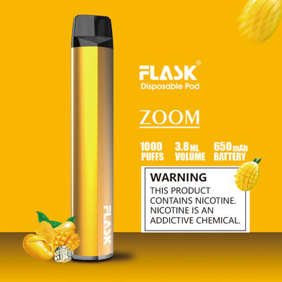 Slanke de Verstuiverpen Goedgekeurd FDA van de Batterij1000puffs Beschikbare Peul