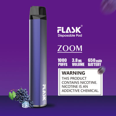 Slanke de Verstuiverpen Goedgekeurd FDA van de Batterij1000puffs Beschikbare Peul