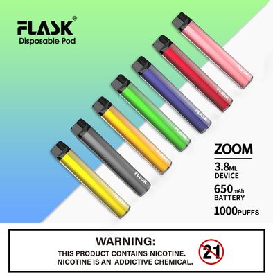 Slanke de Verstuiverpen Goedgekeurd FDA van de Batterij1000puffs Beschikbare Peul
