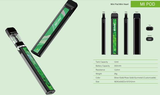 2021 de beschikbare Peul BBTANK Mi van CBD/THC Vape embleem van de PEUL het Kleurrijke Douane en verpakkende vervangbare patronen Ceramische Rol