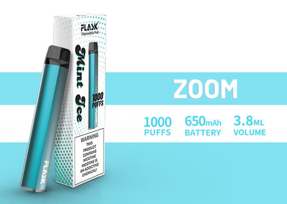 Van de de kwaliteitsborging het overvloedige levering 650mah 3.8ml van GEZOEMdisposol Vapepen sap 1000puffs