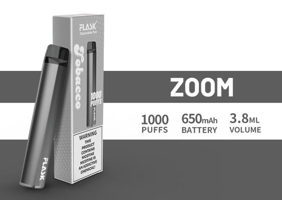 Van de de kwaliteitsborging het overvloedige levering 650mah 3.8ml van GEZOEMdisposol Vapepen sap 1000puffs