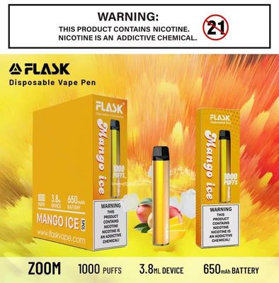 De apparatenstabiliteit van Vapepen van de GEZOEMverwijdering en beste kwaliteits1000puffs 650mah 3.8ml vloeistof