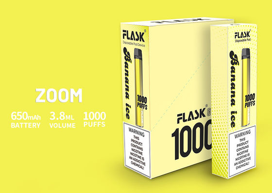 Maakten de de apparaten Stabiele prestaties Vapepen Duitsland van de GEZOEMverwijdering PC-mondstuk 650mah 3.8ml 1000puffs