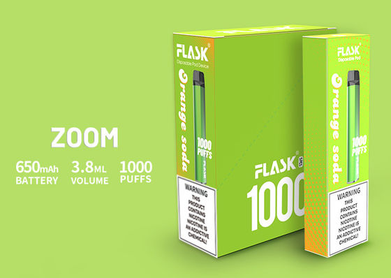 Het het product650mah 3.8ml e-Sap van uitstekende kwaliteit 0%2%5%Nicsalt 1000puffs van Vapepen van de GEZOEMverwijdering