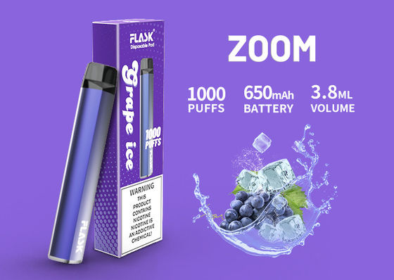 1000puffs ceramische Oliepatroon, de Patroon van 3.8ml 650 Mah Flavored CBD Vape