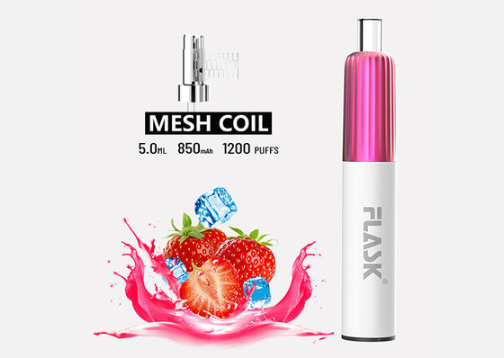 1200 Apparaat van de Sigaretvaping van de Rookwolken5.0ml Nicotine het Vrije Beschikbare Elektronische