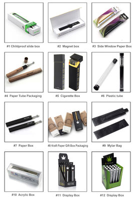 OEM Douane CMYK Vape Pen Packaging Box Child Resistant EVA Foam Inside