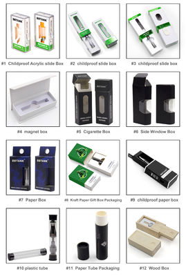 OEM Douane CMYK Vape Pen Packaging Box Child Resistant EVA Foam Inside