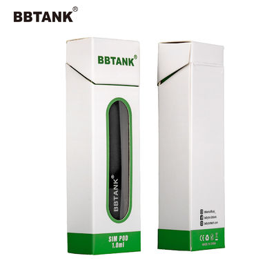 Ecodocument Karton CBD Vape Pen Boxes Embossing Printing