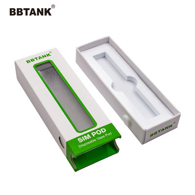 UVdeklaag Gelamineerd Art Paper Vape Pen Device-Dozenwegwerpproduct