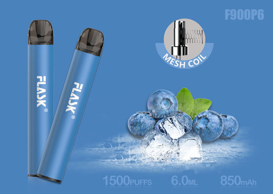 De Oliepatroon van het Nicosalt5% 1500puffs 6.0ml Glas met Mesh Coil