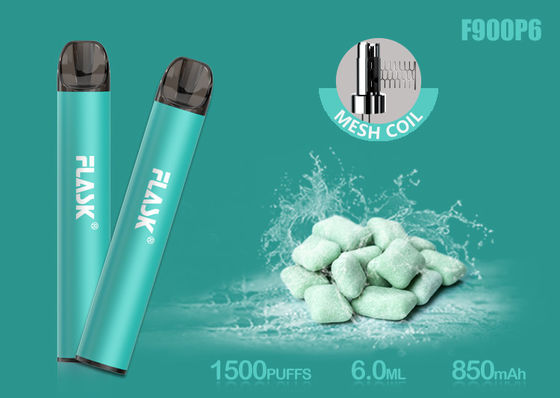 De Oliepatroon van het Nicosalt5% 1500puffs 6.0ml Glas met Mesh Coil