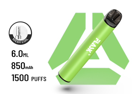 OEM ODM 1500puff 850mAh Beschikbare Vape Peul 6.0ml E Vloeibaar Mesh Coil