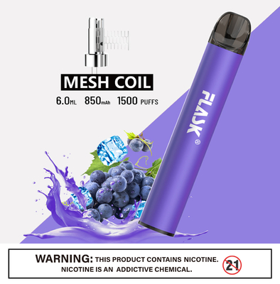 RGBvape SS304 Ecig 1500 Apparaten van rookwolk beschikbare vape met Mesh Coil