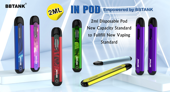 BBTANK IN van de Olie de Beschikbare Vape van het PEULthc Distillaat van de het Apparaten2ml Ceramische Rol Peul van Vape met 100%-Kwaliteitscontroleprocédés